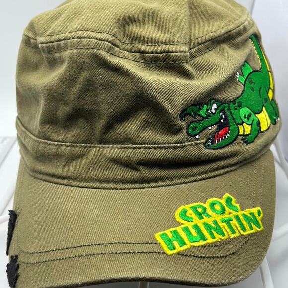 Green croc huntin hat - Picture 1 of 5